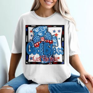 God Bless West Virginia T-Shirt, Patriotic USA Design, Fourth of July Tee, American Flag Shirt, WV Pride T-Shirt, Gift for West Virginians
