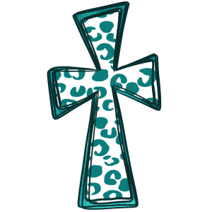 Leopard Cross Digital Download, Sublimation PNG DTF, Trendy Christian Print, Religious Graphic, Iron On Decal, Printable Artwork