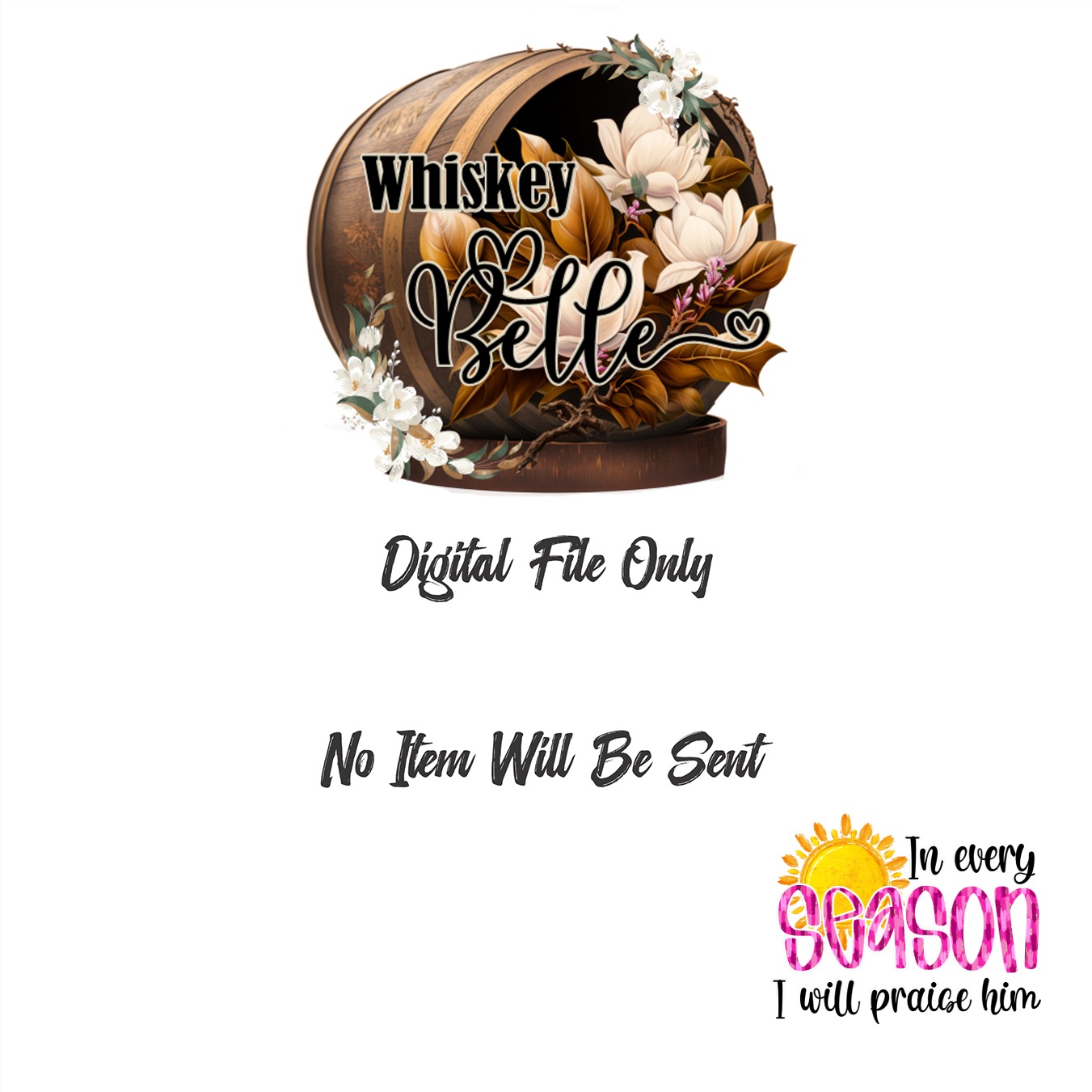 In Every Season Digital Download, Christian Sublimation PNG, Praise Him DTF, Religious Design, Faith Based Art, Printable Design - Image 4