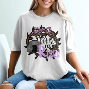 He Is Risen T-Shirt, Easter Graphic Tee, Religious Shirt, Christian Apparel, Tomb T-Shirt, Holiday T-Shirt, Easter Gift, He Is Not Here