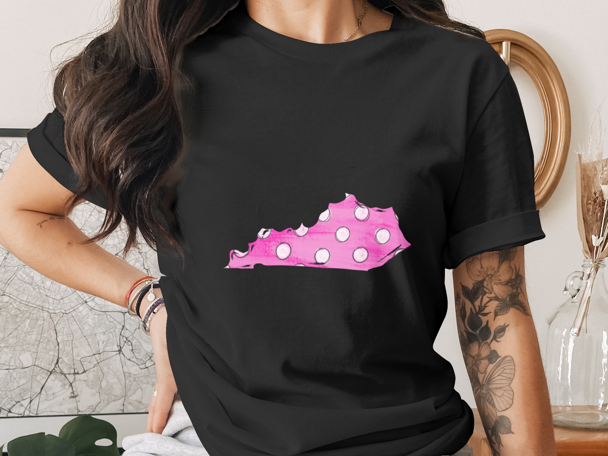 Kentucky State Map, Digital Download Sublimation, Polka Dot PNG, DTF, Kentucky Pride, Cute Kentucky Outline, State Love, Kentucky Gift - Image 3