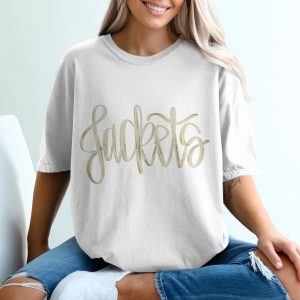 Jackets T-Shirt, Stylish Outerwear, Trendy Word Art Tee, Gift for Fashion Lovers, Minimalist Design Shirt, Everyday Apparel, Unique T-Shirts
