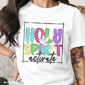 Holy Spirit Activate Digital Download, Sublimation PNG, DTF Design, Christian Design, Faith Based, Religious Art, Dove Graphic