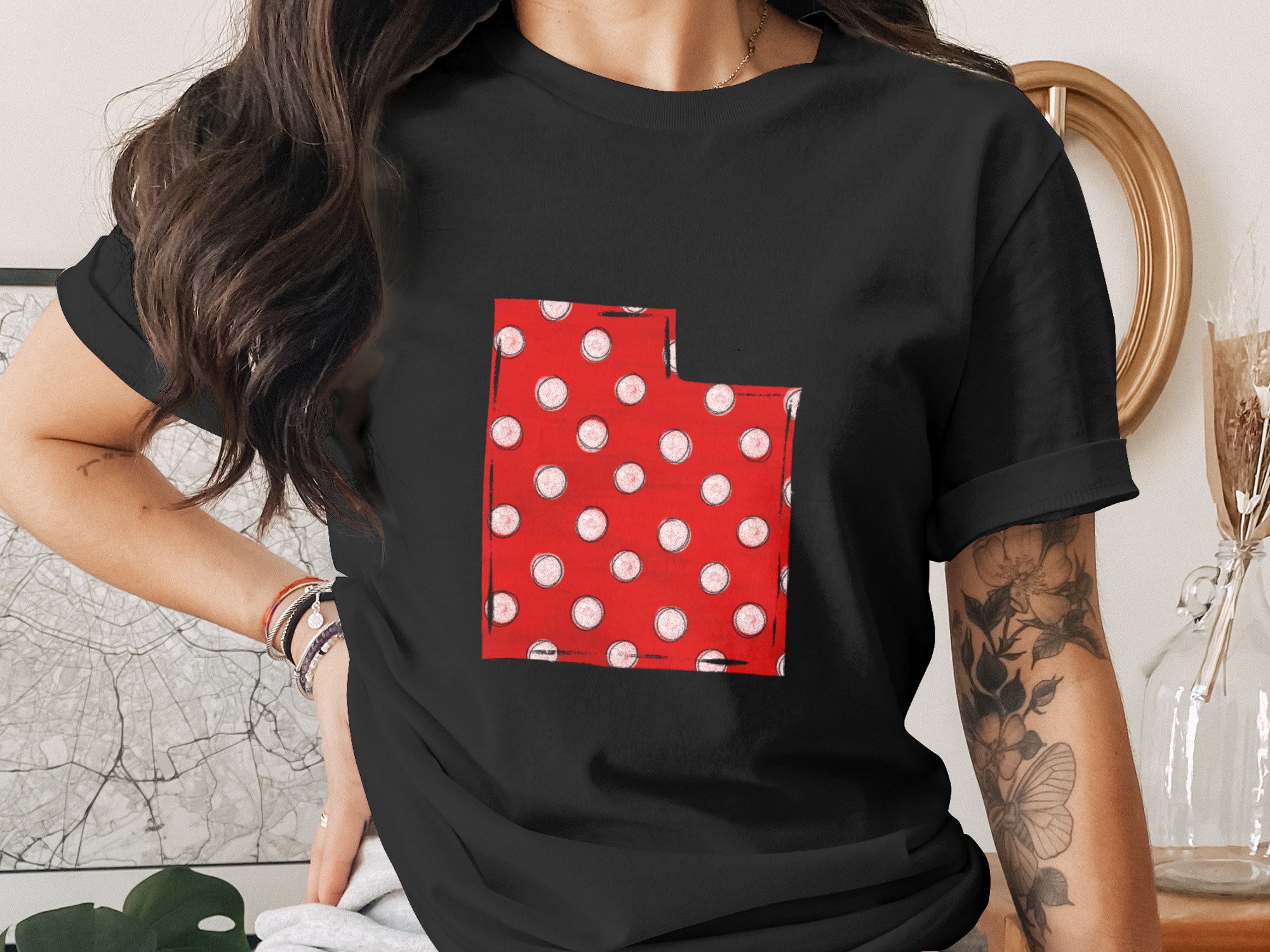 Utah State Digital Download, Polka Dot Design, Sublimation PNG, DTF Transfer, State Pride, Cricut Design, Silhouette Design, DIY Crafting - Image 2