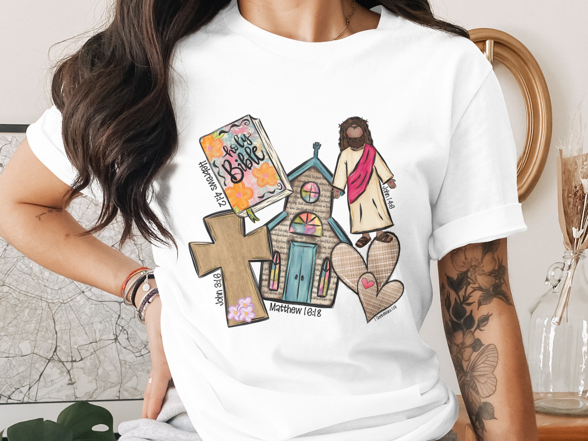 Christian Digital Download, Bible Sublimation PNG, Jesus DTF, Church Graphics, Scripture Art, Religious Design, Faith Based Clipart