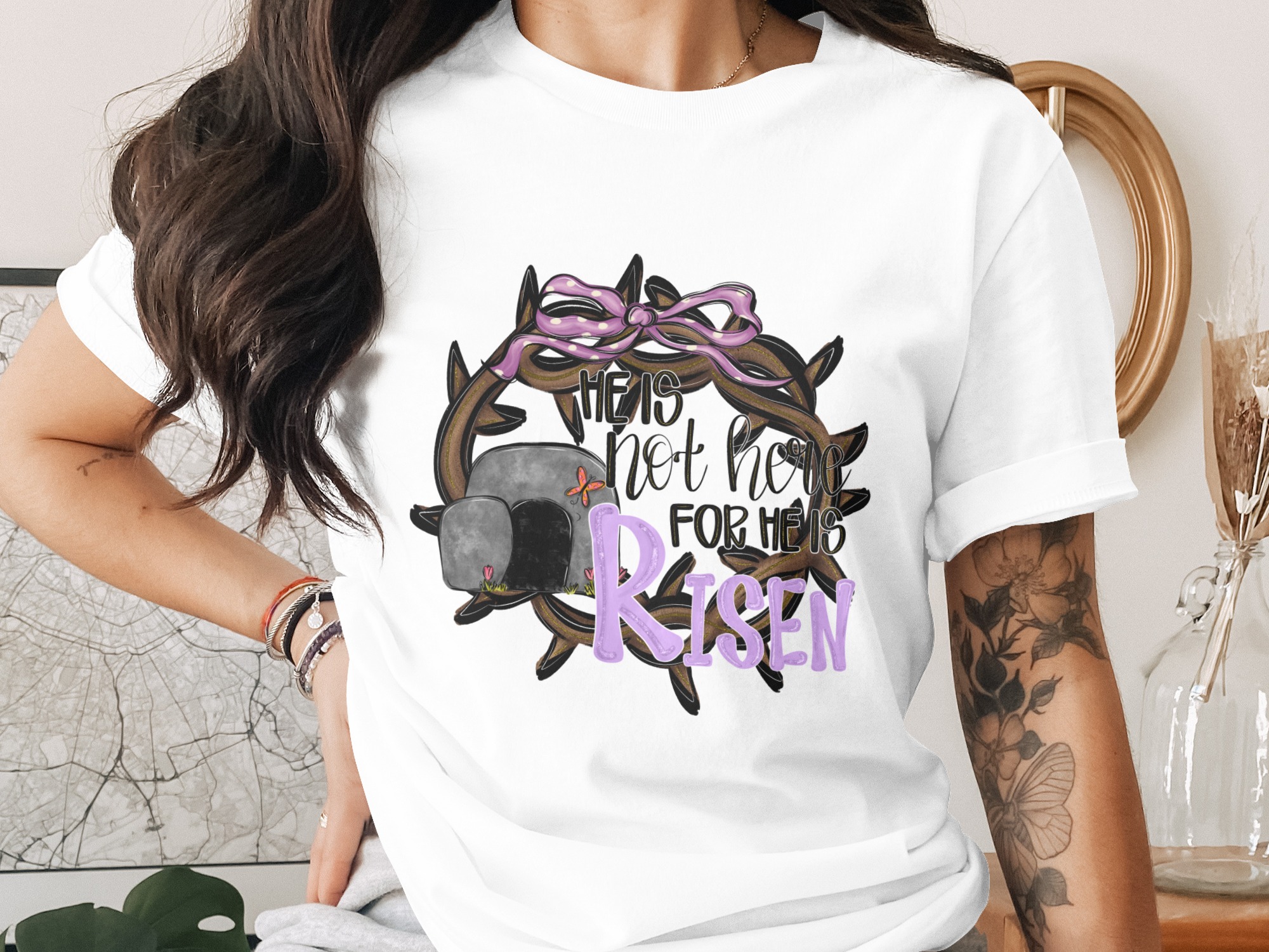 He Is Risen Digital Download, Easter Sublimation Design, Tomb PNG, Christian DTF, Religious Clipart, Easter Printable, Easter Graphic