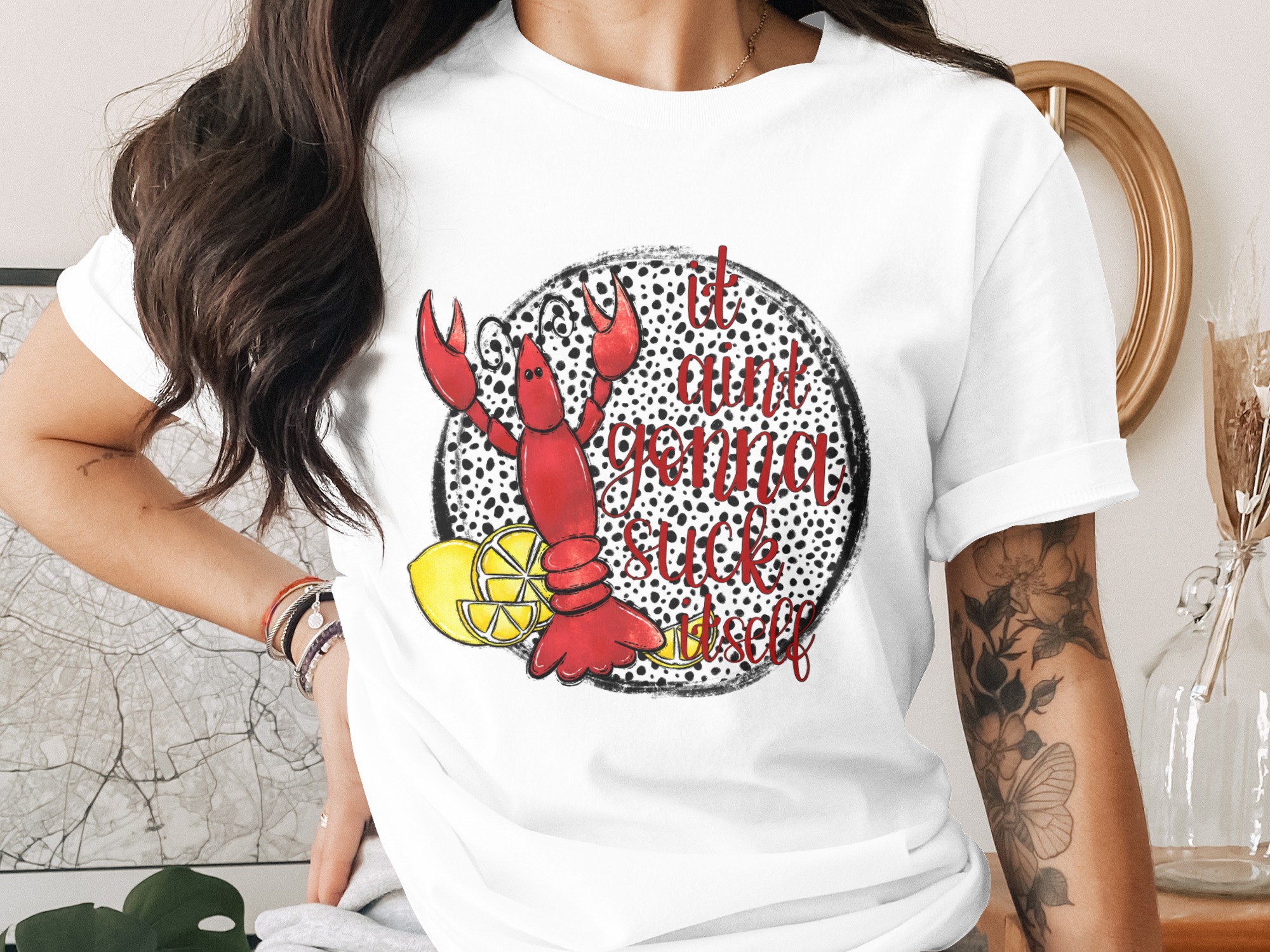 It Aint Gonna Suck Itself Digital Download, Sublimation PNG, DTF Design, Funny Lobster Lemonade Sarcastic Saying Printable, Clipart