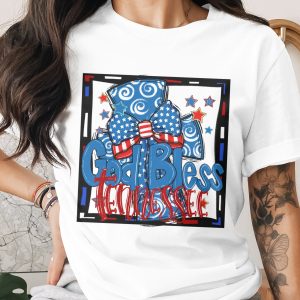 God Bless Tennessee Digital Download, Sublimation Design PNG, Patriotic USA, DTF Print, American Flag Bow, Tennessee Pride
