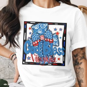 God Bless Virginia, Patriotic Digital Download, Sublimation PNG, DTF File, USA Flag, Fourth of July, American Pride, Red White and Blue