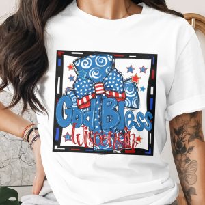 God Bless Wisconsin Digital Download, Sublimation Design, DTF PNG, Patriotic, American Flag, State Pride, Red White Blue, Stars