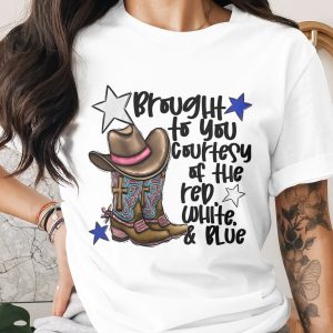 Red White Blue Cowboy Boots Hat, Digital Download Sublimation, DTF PNG, Patriotic Design, Western Graphic, USA Flag, Country, 4th of July