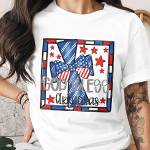 God Bless Arkansas Digital Download, Patriotic Sublimation Design, Arkansas Pride PNG, DTF Transfer, Arkansas Gift Idea, USA Design