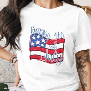 Happy 4th of July Digital Download, Sublimation Design, Patriotic PNG, USA Flag Design, DTF File, Independence Day Graphics, United States