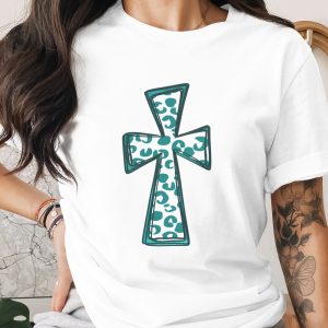 Leopard Cross Digital Download, Sublimation PNG DTF, Trendy Christian Print, Religious Graphic, Iron On Decal, Printable Artwork