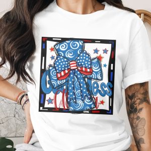 Blessed Digital Download, Patriotic Sublimation PNG, American Flag DTF, Fourth of July Design, USA Patriotic Graphic, Independence Day