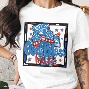 God Bless Iowa Digital Download, Sublimation Design, Patriotic PNG, DTF Print, 4th of July, Iowa Pride, USA Flag, Red White Blue