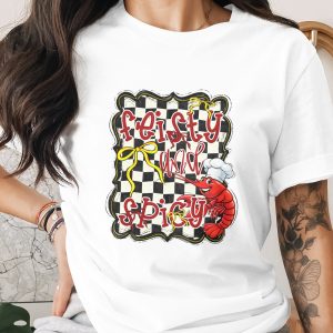 Feisty and Spicy Digital Download, Chef Crawfish PNG, Sublimation Design, DTF Transfer, Funny Food Graphic, Cajun Cooking Clipart