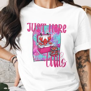 Just Here For The Tails Digital Download, Sublimation PNG, DTF, Crawfish Design, Seafood, Summer, Funny Design, Louisiana, Party Ready