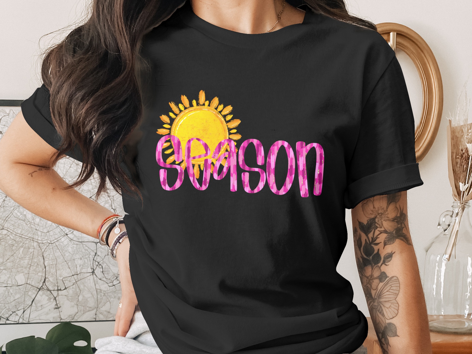 In Every Season Digital Download, Sublimation PNG, DTF Transfers, Faith Based Design, Sun Graphic, Christian Art, Religious Quote - Image 2