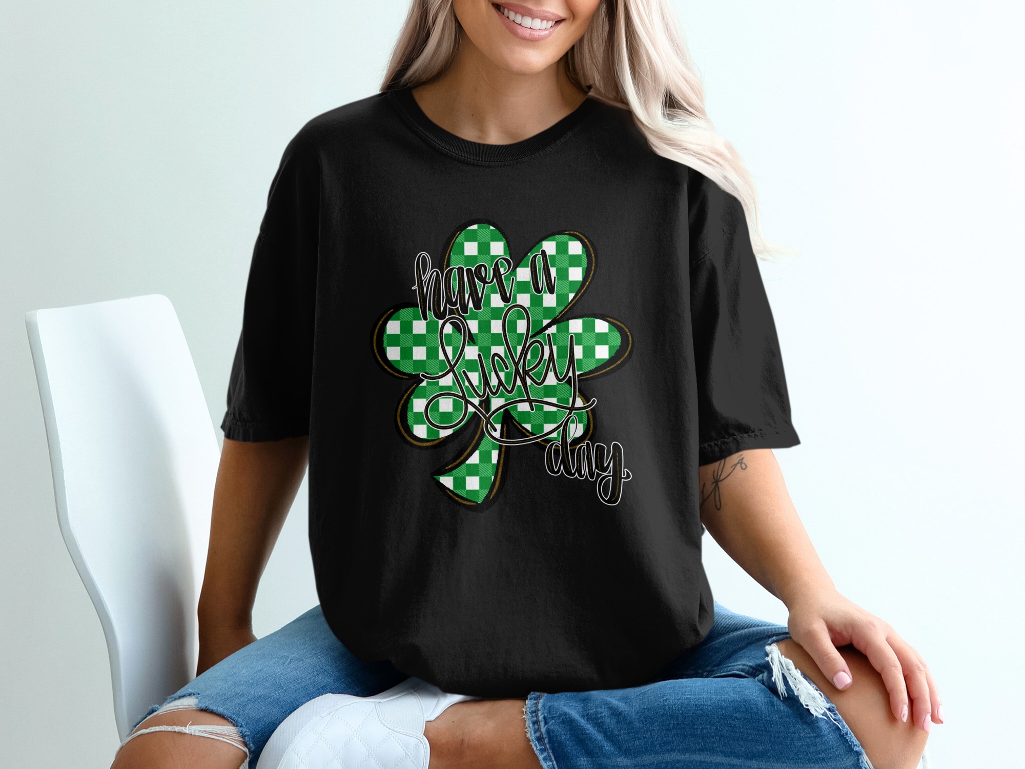 Lucky Day T-Shirt, Shamrock Shirt, St Patricks Day Shirt, Cute St Patricks Day Tee, St Paddys Day Clothing, Irish T-Shirt, St Patricks Gift - Image 2