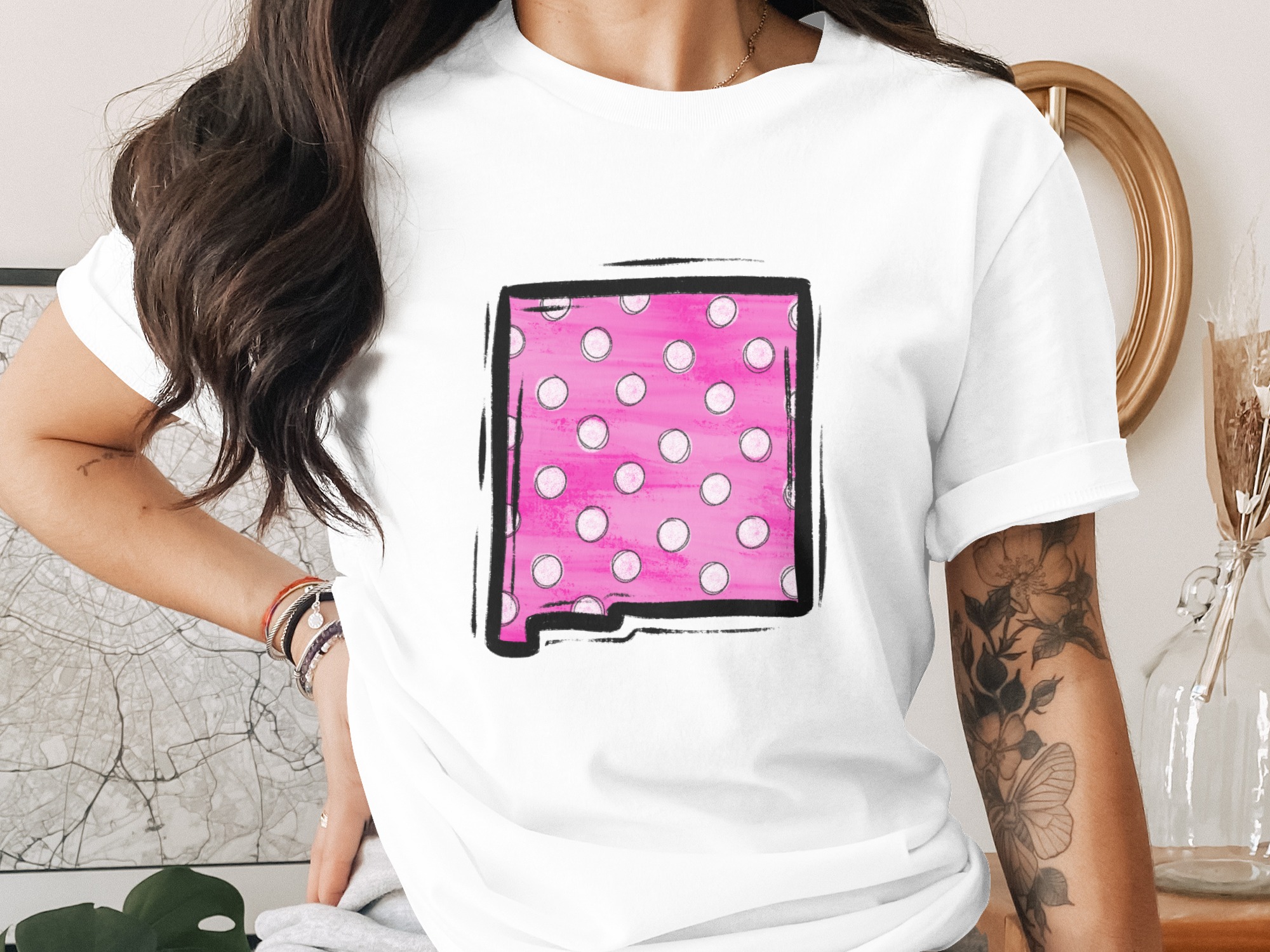 Pink Polka Dot Digital Download, Sublimation Design, DTF PNG, Circle Pattern, Trendy Graphic, Commercial Use