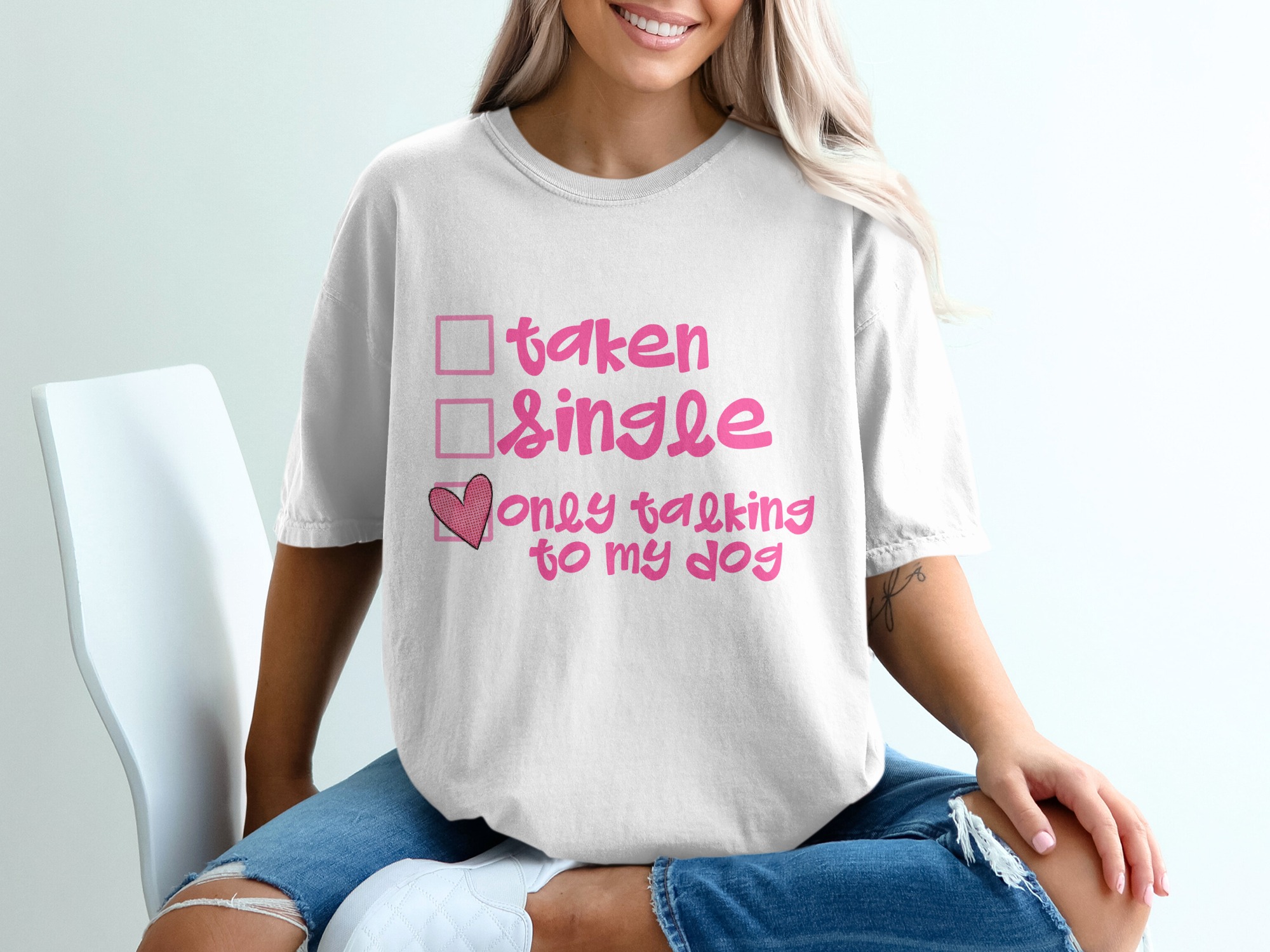 Funny Dog Lover T-Shirt, Single Dog Mom Tee, Only Talking To My Dog Shirt, Cute Pet Lover Gift, Dog Owner Shirt
