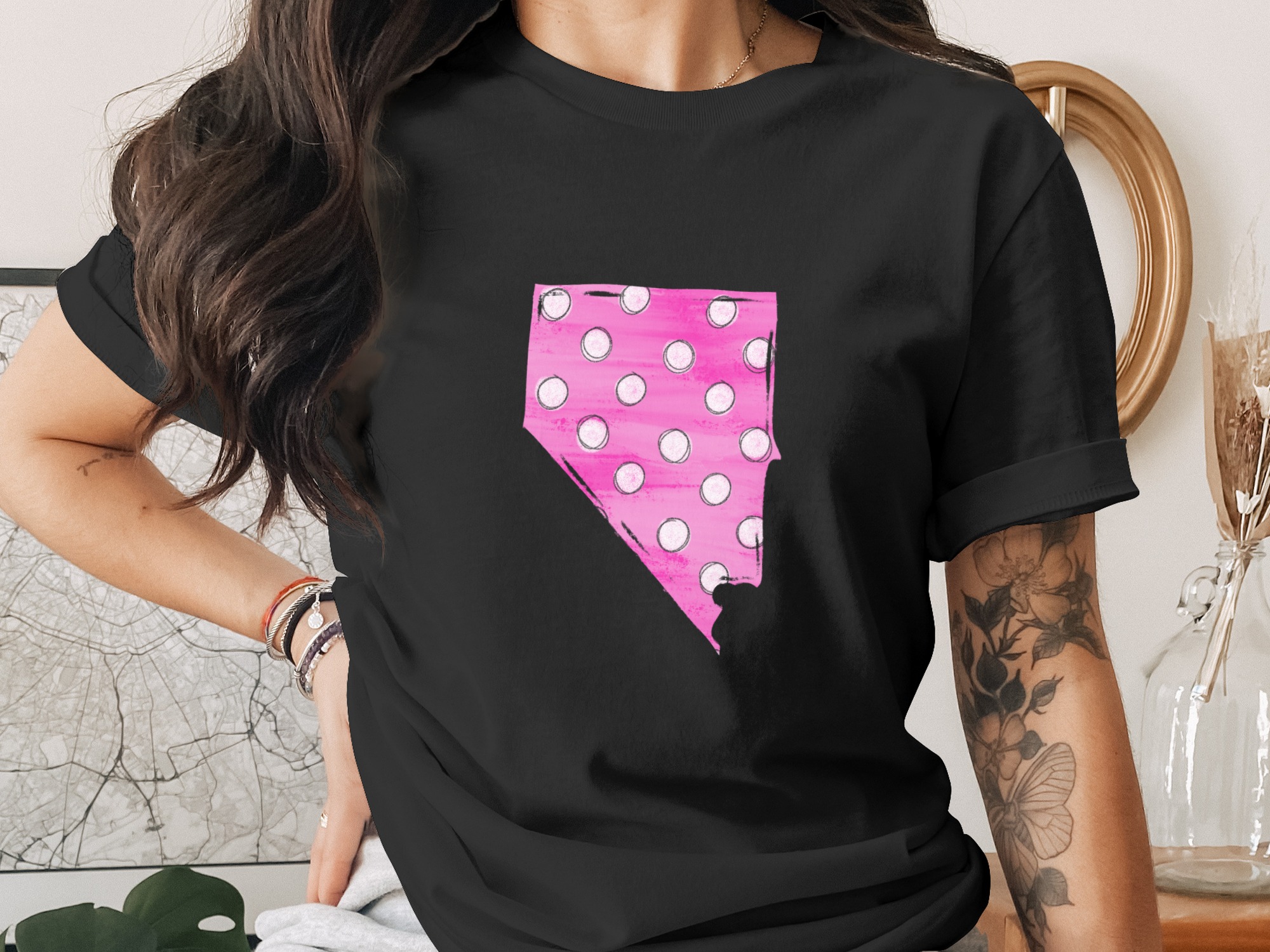 Nevada Digital Download, Polka Dot State Design, Sublimation Design, DTF Print, PNG File, Crafting, Nevada Pride, State Outline, US State - Image 3