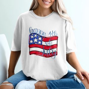 Patriotic 4th of July T-Shirt, American Flag Shirt, Independence Day Tee, USA Pride Gift, Red White and Blue Outfit, Holiday Apparel