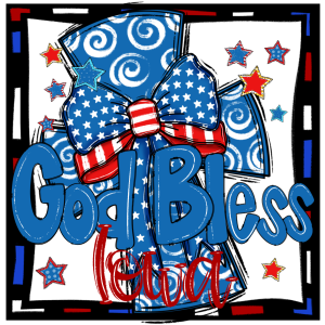 God Bless Iowa Digital Download, Sublimation Design, Patriotic PNG, DTF Print, 4th of July, Iowa Pride, USA Flag, Red White Blue