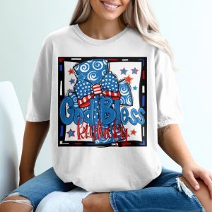 God Bless Kentucky Digital Download, Patriotic Sublimation PNG, DTF Transfer Design, American Flag, Kentucky Pride, USA, Patriotic Design