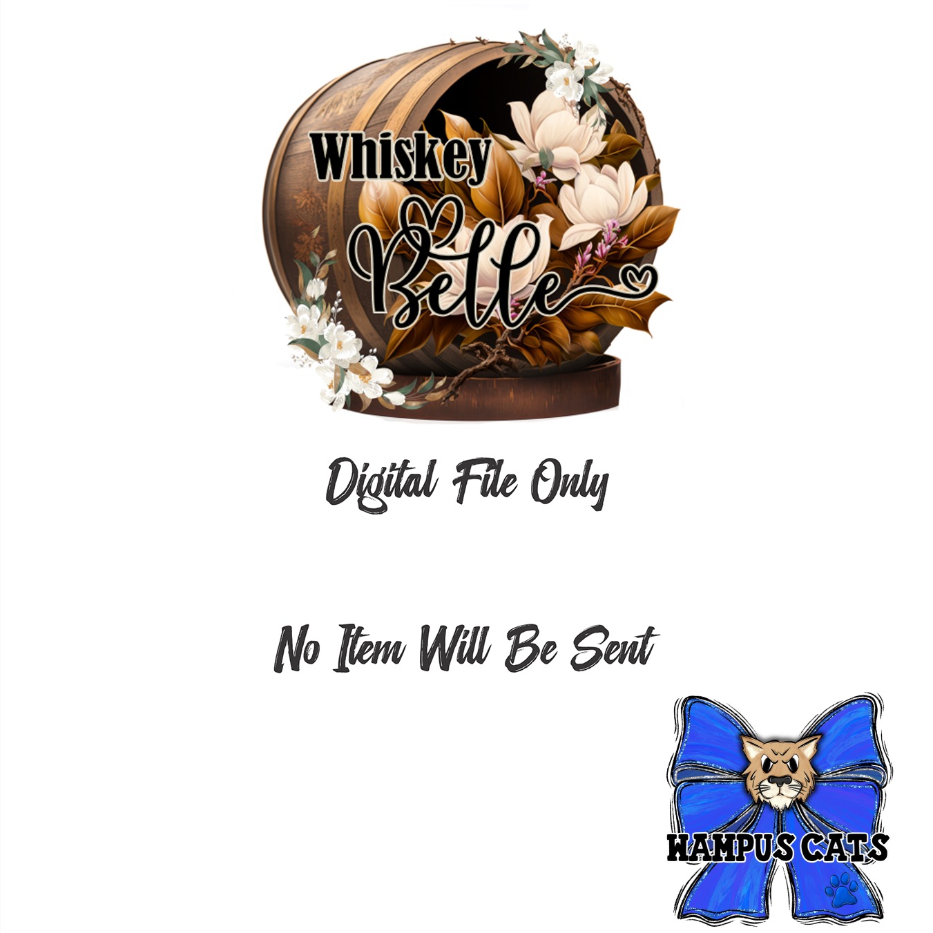 Wampus Cats Digital Download, Sublimation PNG, DTF Print File, Cute Cat Graphic, School Mascot, Blue Bow Design, Team Spirit Artwork - Image 3