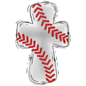 Baseball Cross, Digital Download Sublimation DTF PNG, Christian Sports, Faith, Sport, Religious Design, Baseball Lover, Sporty Design