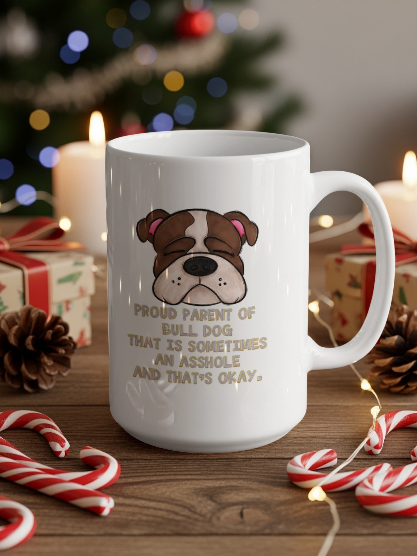 Proud Bulldog Parent Mug, Funny Dog Owner Gift, Cute Pet Lover Coffee Cup, Sassy Dog Mug, Dog Mom Mug, Bulldog Dad Present - Image 3
