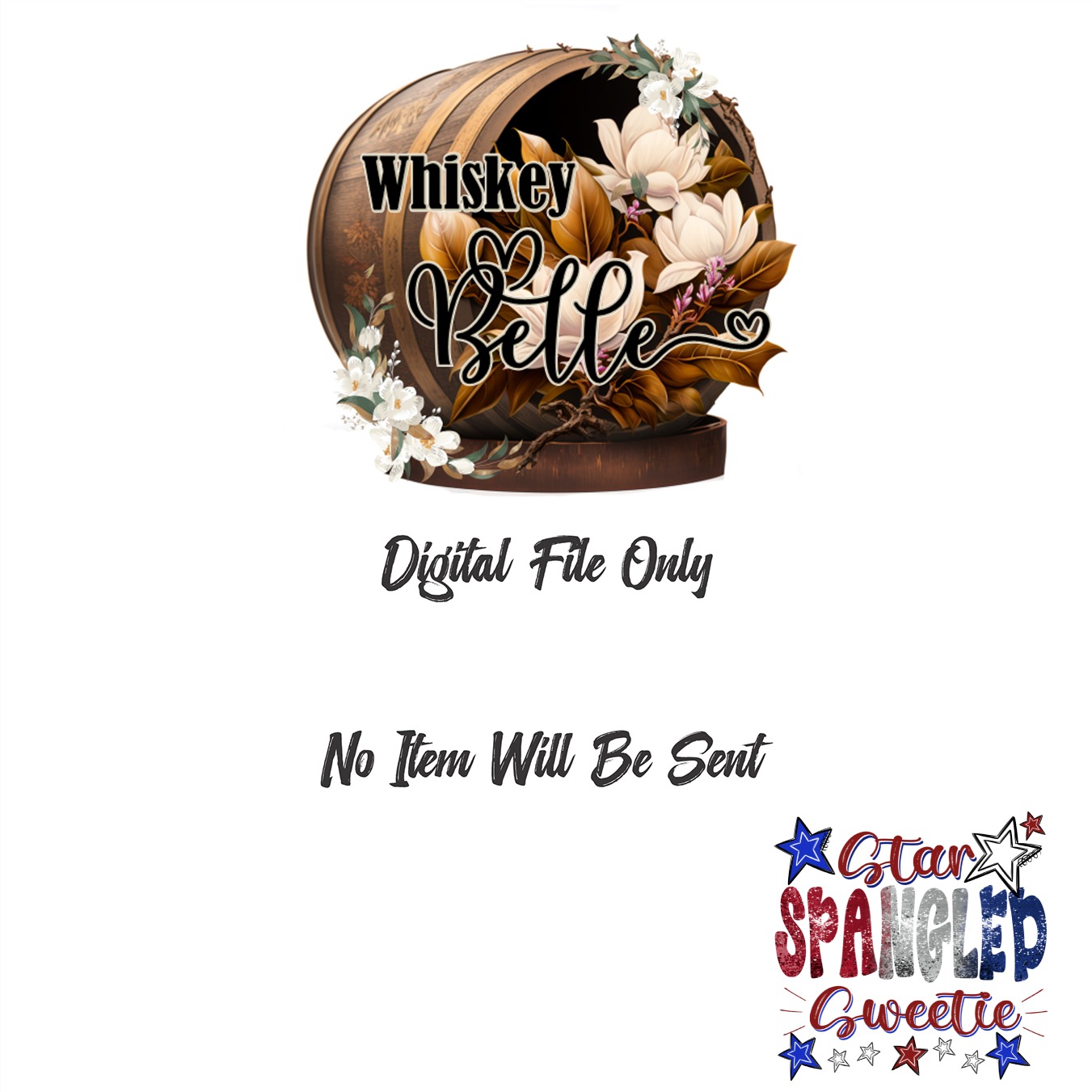 Star Spangled Sweetie Digital Download, Patriotic PNG, Sublimation Design, DTF File, USA Clipart, 4th of July, American Pride - Image 3