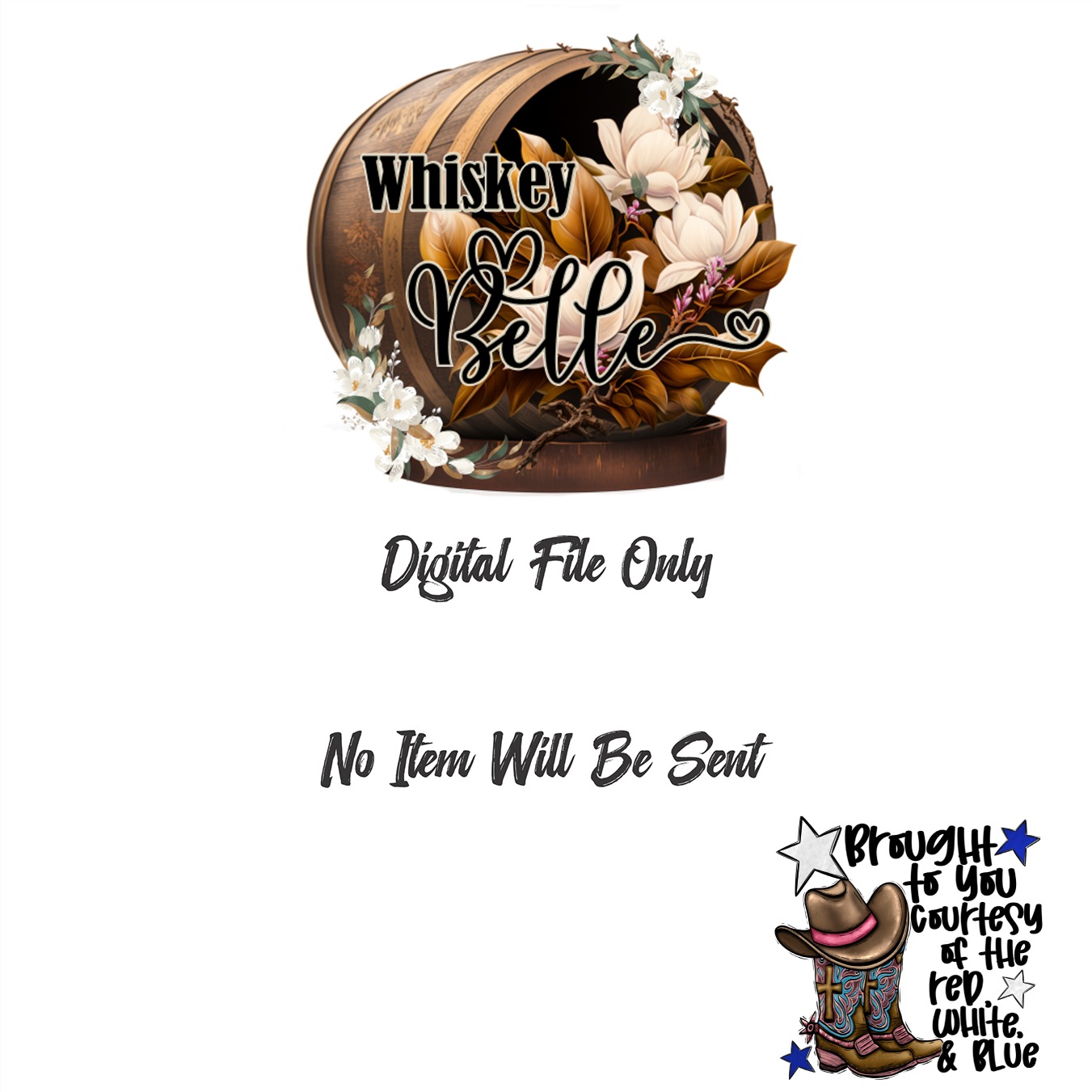 Red White Blue Cowboy Boots Hat, Digital Download Sublimation, DTF PNG, Patriotic Design, Western Graphic, USA Flag, Country, 4th of July - Image 3