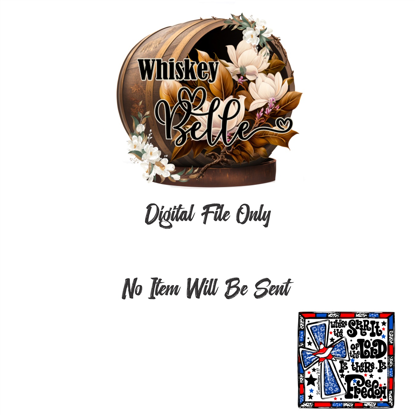 Patriotic Freedom Digital Download, Christian Sublimation png dtf, usa Design, Faith png, Bible Verse png, Spirit of the Lord png - Image 3