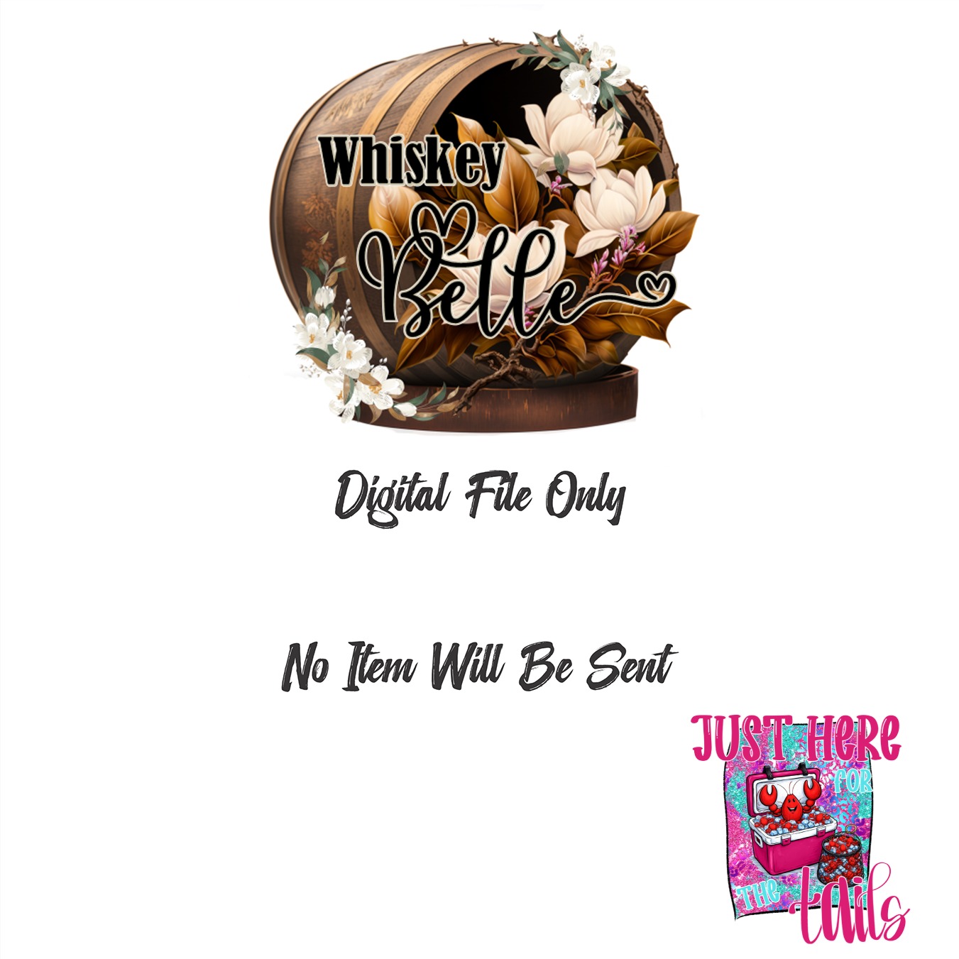 Just Here For The Tails Digital Download Sublimation DTF PNG, Funny Crawfish Design, Summer BBQ Design, Party Design, Tailgate Design - Image 3