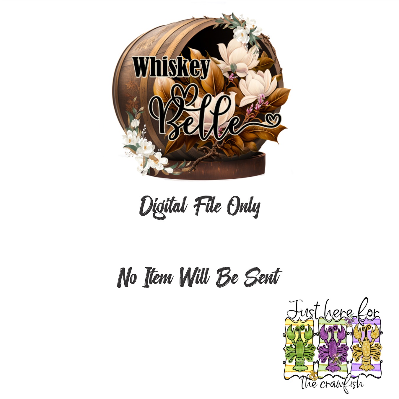 Crawfish Digital Download, Sublimation PNG, DTF Print, Louisiana Crawfish Design, Party Season Design, Just Here For The Crawfish - Image 3