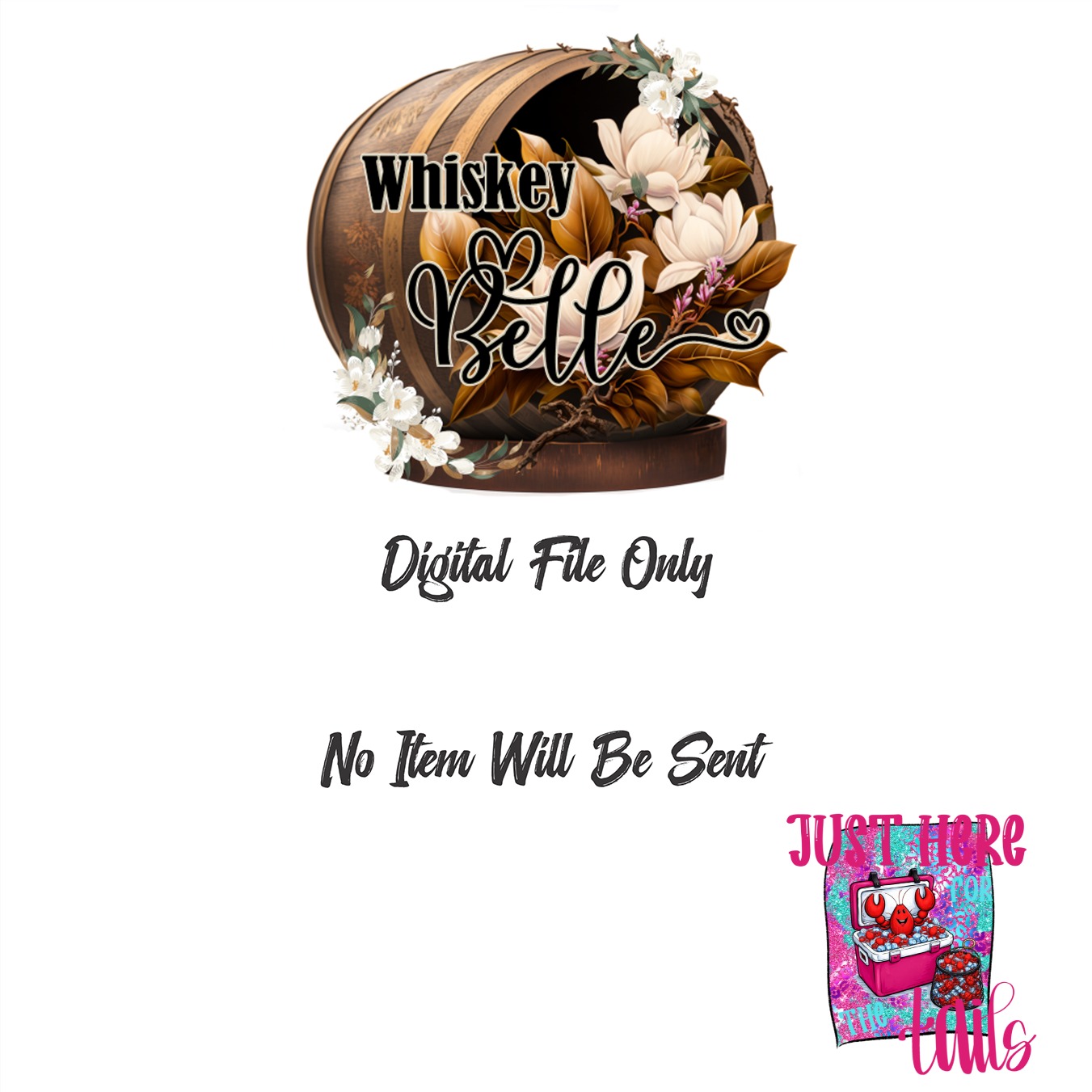 Just Here For The Tails Digital Download, Sublimation PNG, DTF, Crawfish Design, Seafood, Summer, Funny Design, Louisiana, Party Ready - Image 3