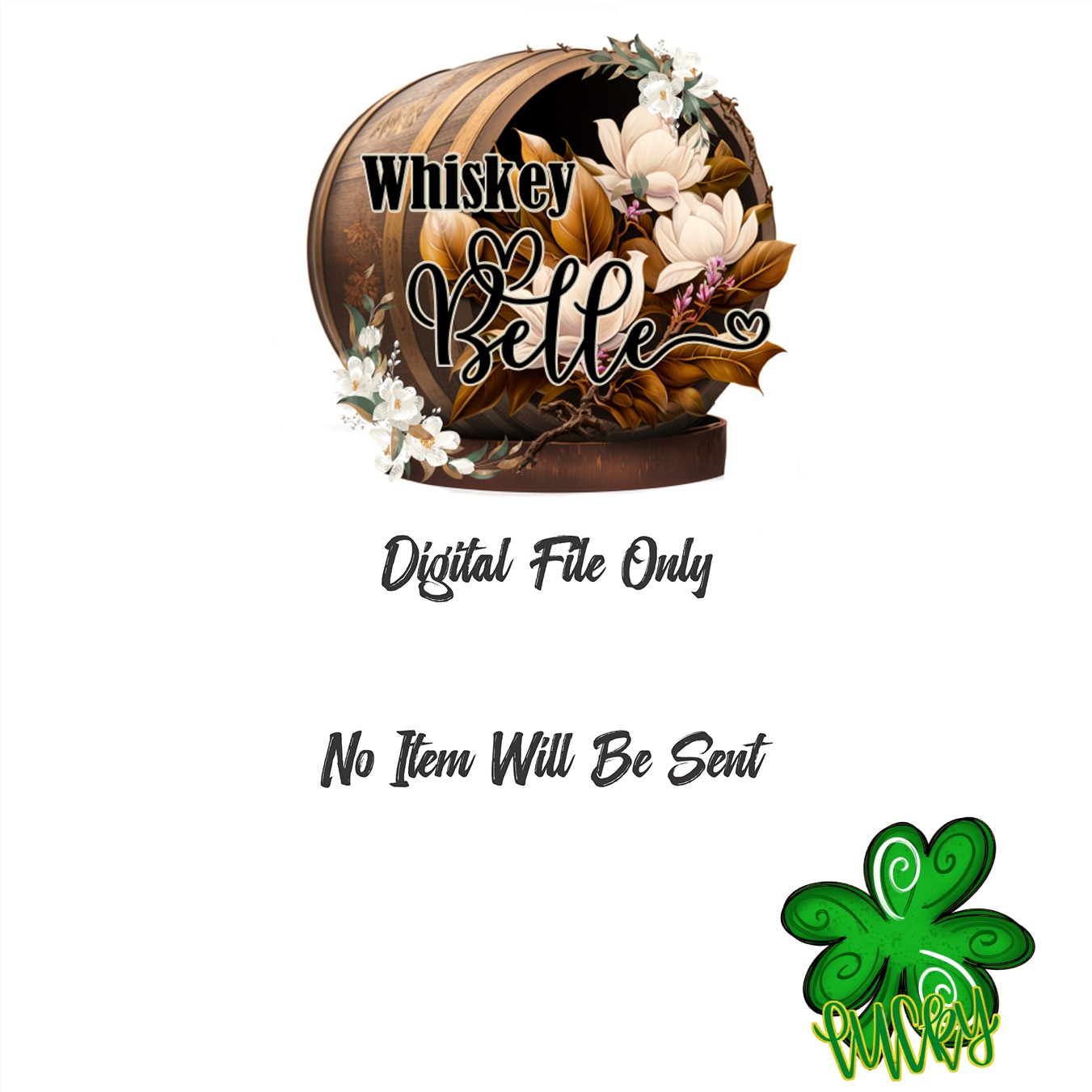 Lucky Clover Digital Download, St Patricks Day Sublimation PNG, DTF Print File, Irish Design, Shirt Transfer, Good Luck Charm, Four Leaf - Image 3
