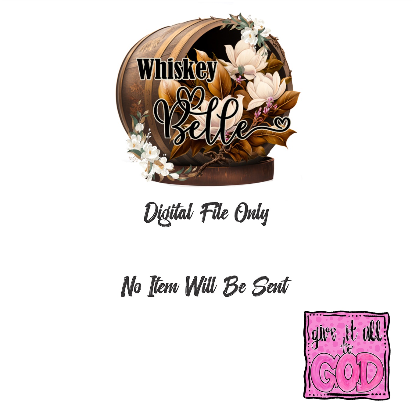 Give it to God Digital Download, Sublimation Design, Christian PNG, DTF Transfer, Faith Graphic, Religious Clipart, Scripture Art - Image 4