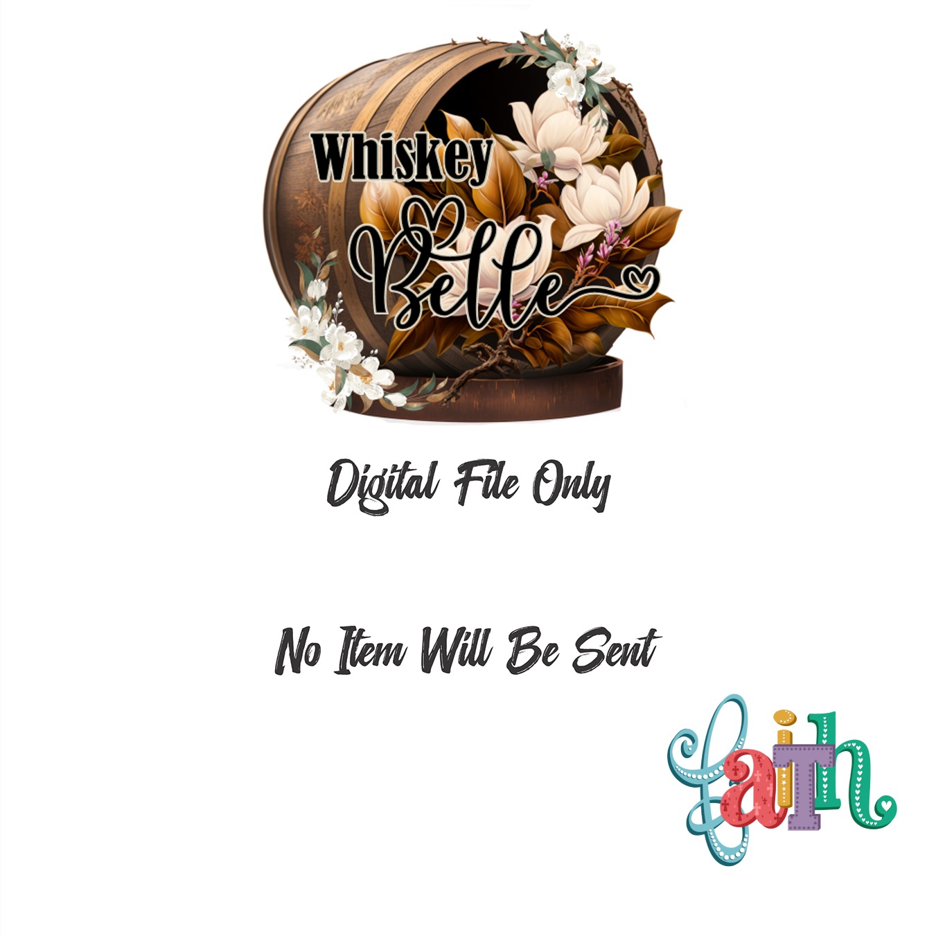Faith Digital Download, Sublimation Design, DTF PNG, Christian Art, Religious, Hearts Stars Crosses, Printable Art, Crafting Design - Image 3