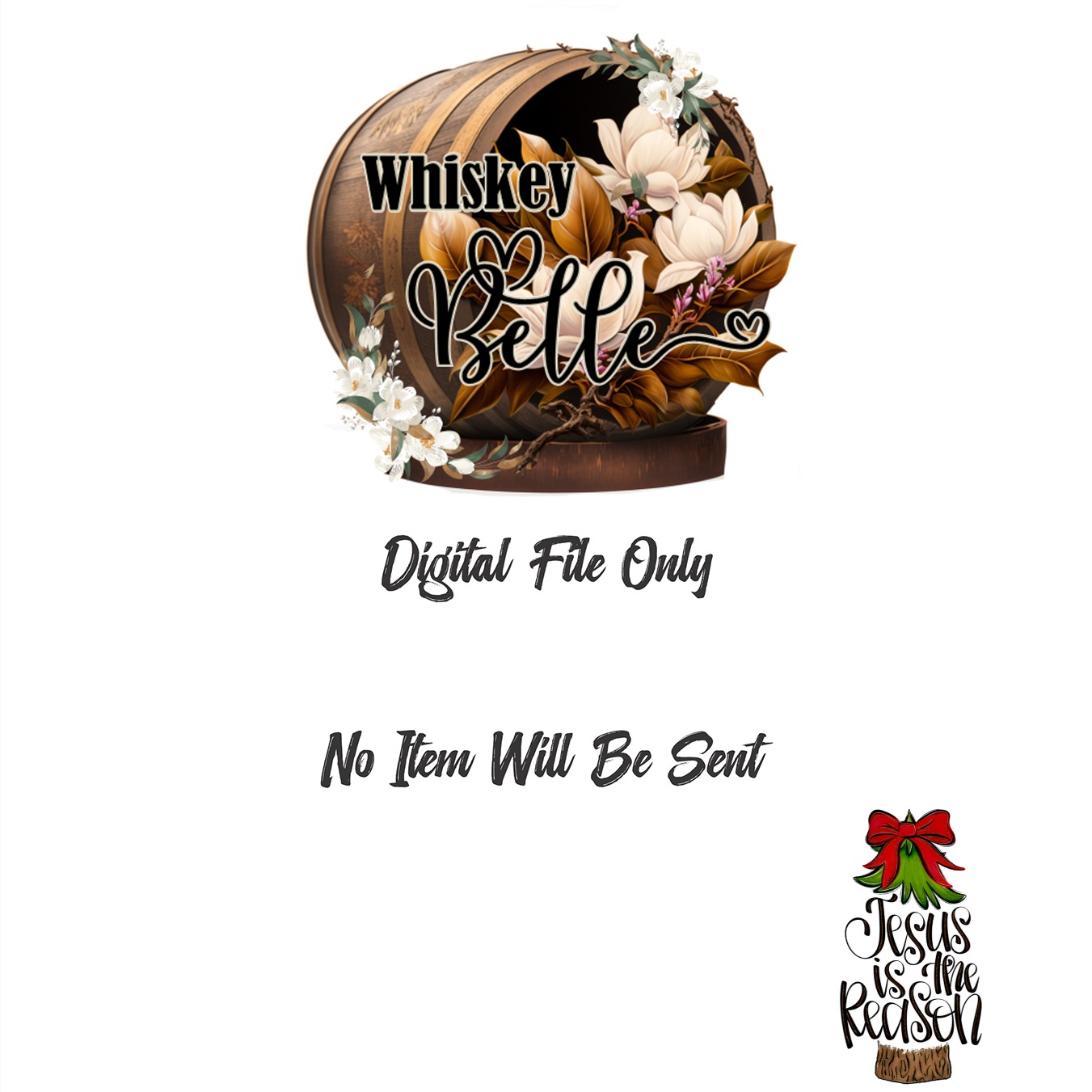 Jesus Is The Reason Digital Download, Christmas Tree, Sublimation PNG, DTF, Religious Holiday, Christian Printable, Christmas Design - Image 3
