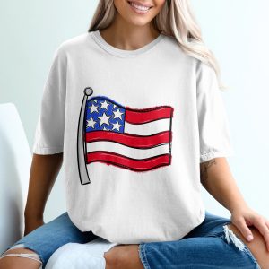 American Flag T-Shirt, USA Patriotic Tee, Fourth of July Shirt, Independence Day, Patriotic American T Shirt, Gift, USA Flag Shirt