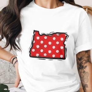 Oregon State Outline Polka Dot, Digital Download Sublimation DTF PNG, State Pride Graphic, Trendy Design, Printable Art, Instant Download