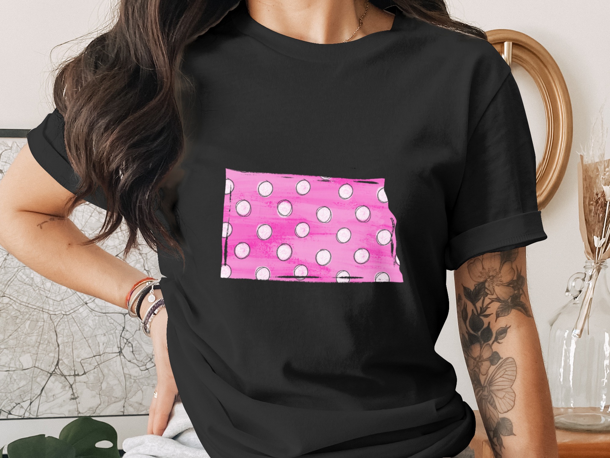 Kansas Digital Download, Pink Polka Dot Design, Sublimation PNG, DTF Ready, State Pride, Kansas Lover Gift, DIY Project, Craft Design - Image 3
