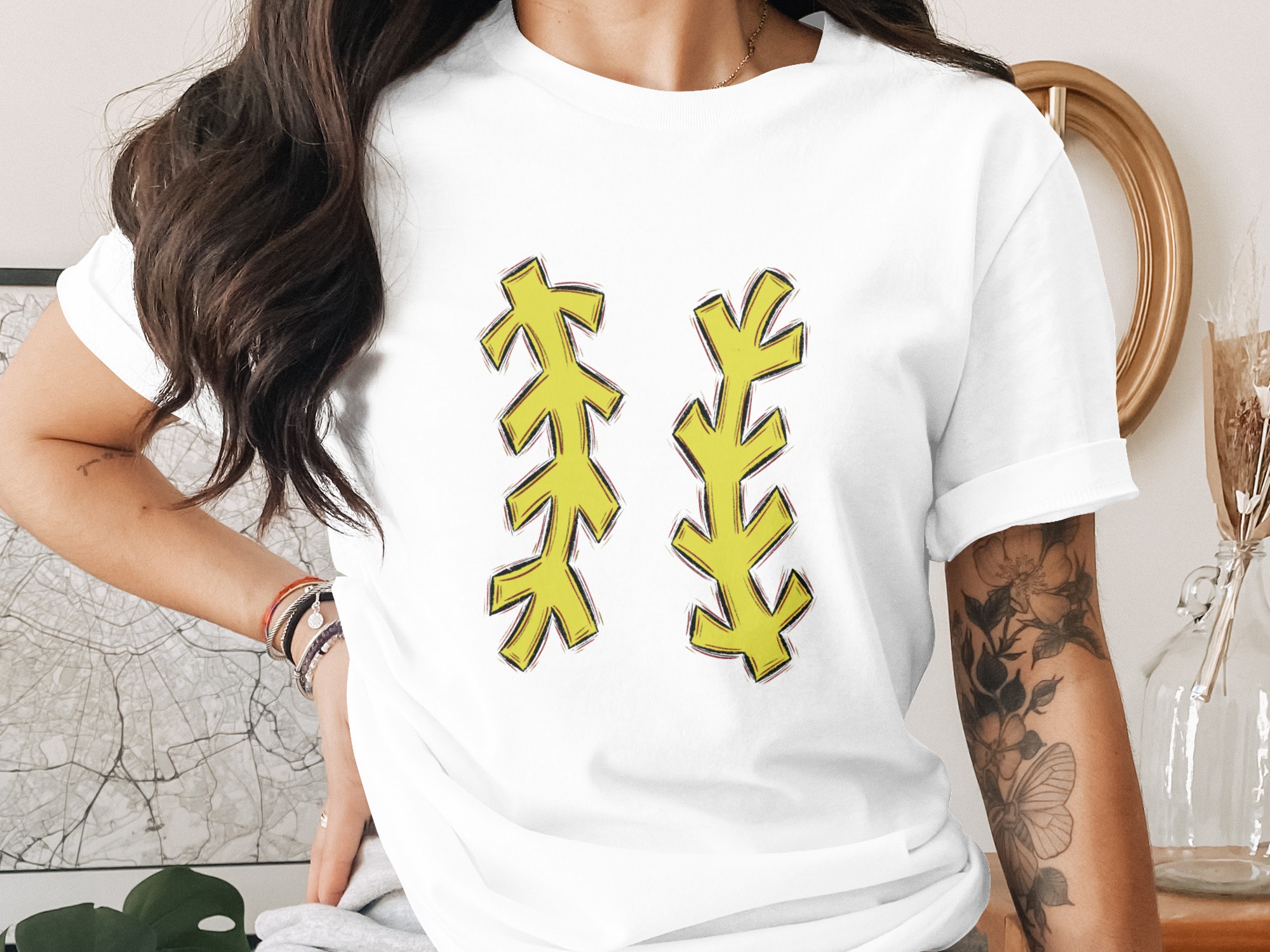 Abstract Arrows Design Digital Download, Sublimation PNG DTF, Unique Yellow Shapes, Trendy Graphic, Printable Art, DIY Projects
