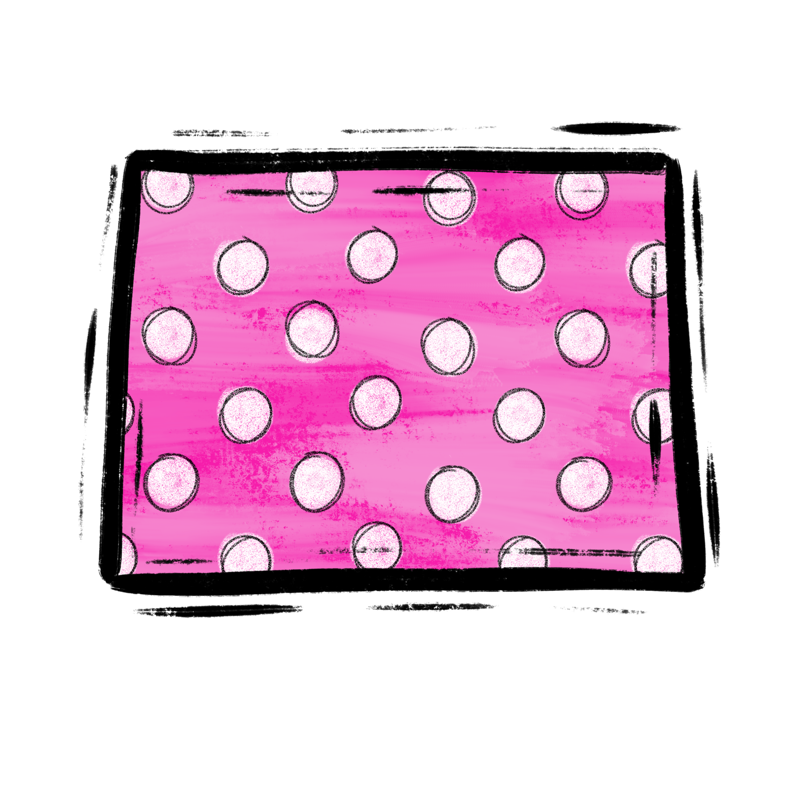 Pink Polka Dot Design Digital Download, Sublimation PNG, DTF Transfer, Modern Abstract Clipart, DIY Apparel Design, Trendy Graphic Image - Image 2