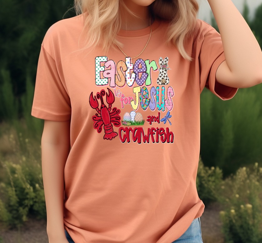 Easter is for Jesus and Crawfish Digital Download, Funny Christian Sublimation PNG, Leopard Bunny DTF, Holiday Eggs, Crayfish Design - Image 5