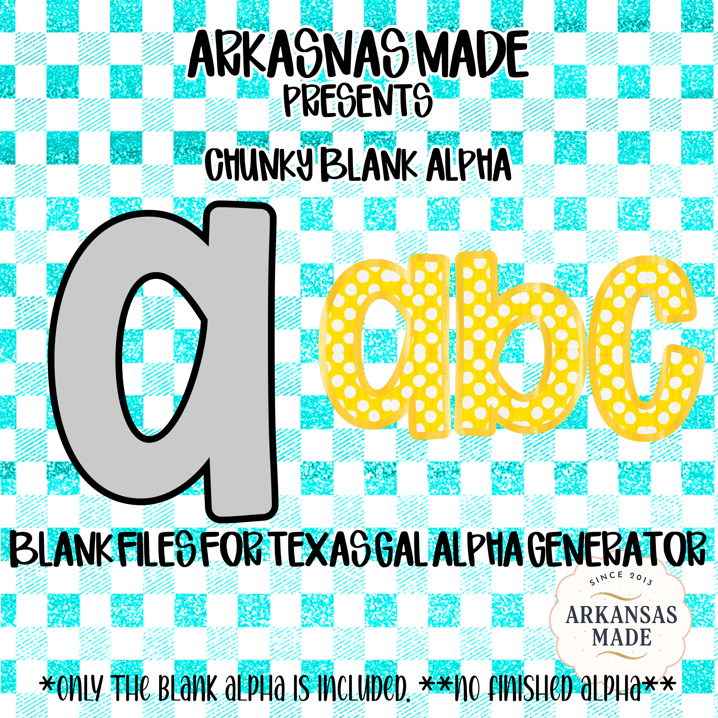 **BUNDLE of 11** Blank Alpha Digital Download, Sublimation DTF PNGs, Texas Gal Alpha Generator File, Customizable Alphabet Letters, Instant Download - Image 11